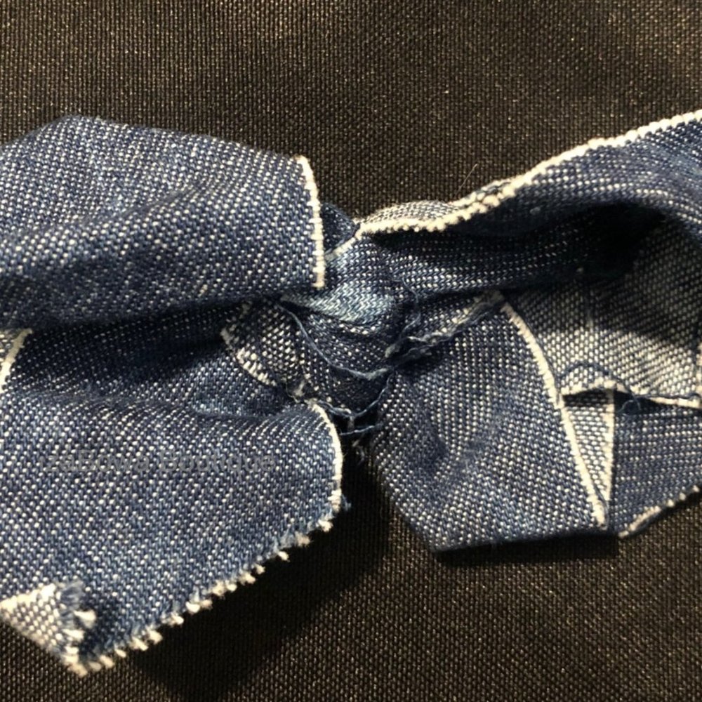Denim 4" Boutique Bow   (2)  4B4007  Handmade NWT Boutique